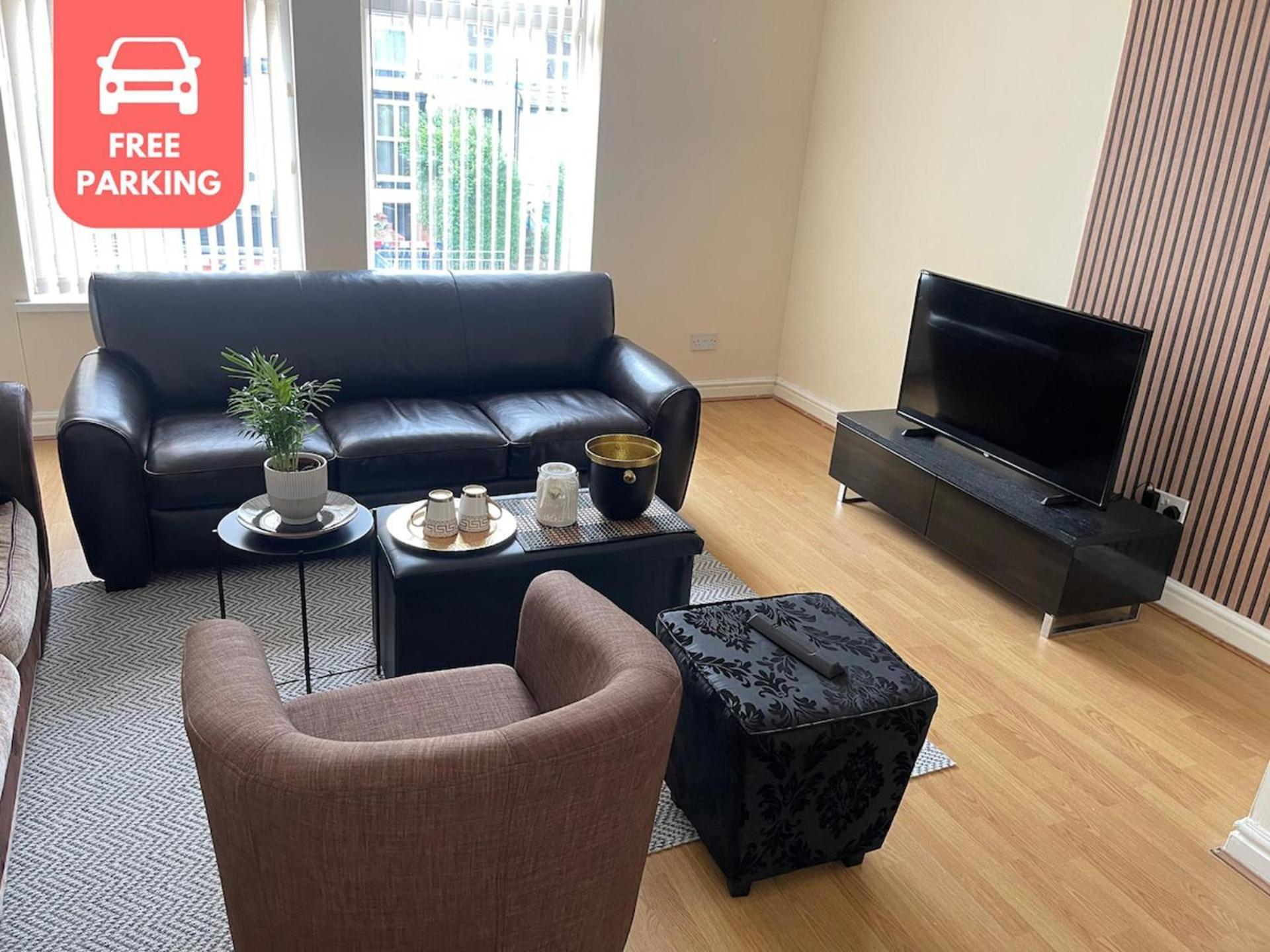 Stylish 1-Bed Apt - Sleeps 4 - Parking - Wifi Manchester Ngoại thất bức ảnh